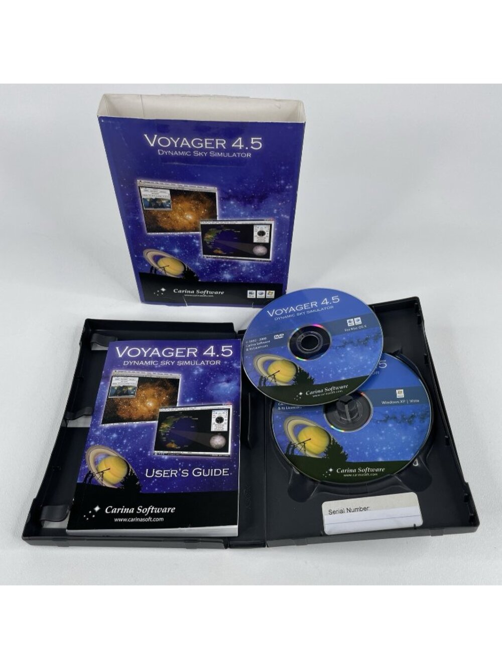 Voyager 4.5 Dynamic Sky Simulator by Carina Software DVD for PC & Mac, 2008